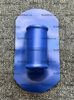 Подставка под удочку на подложке (Синий) на подложке для надувной лодки, красный диаметр отверстия под спиннинг 40-45мм высота стакана 100мм имеет жёсткий кант с двух сторон стакана. Изделие выполнено из лодочной ткани 850г