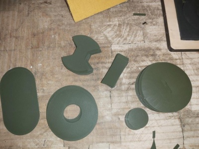 Заплатка ПВХ круглая черная 16х16см