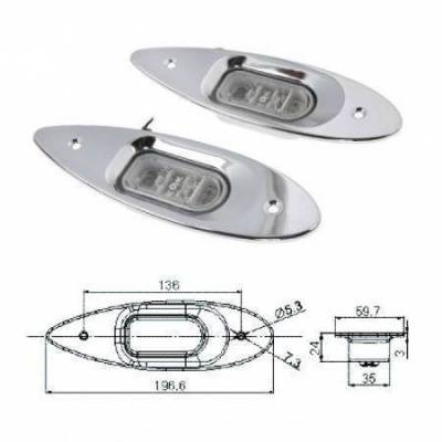 Огни бортовые светодиодные, стальной корпус | BuMMart.ru