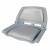 Сиденье пластмассовое складное с подложкой Molded Fold-Down Boat Seat, серое