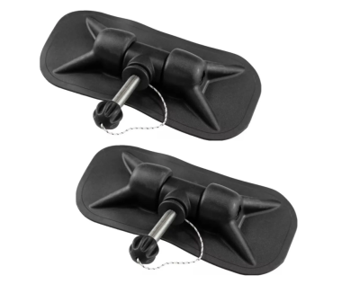 Уключина для лодки ПВХ, крест, нержавеющая сталь, 97 х208 мм, (комплект 2 шт)