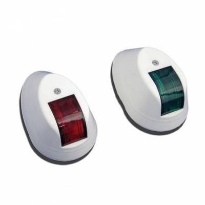 Огни бортовые 55х90 мм, белый корпус | BuMMart.ru