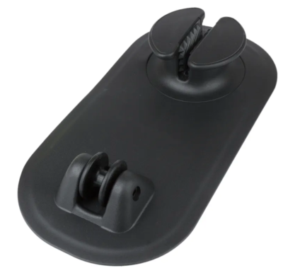 Якорный рым с роликом / роульсом для лодки ПВХ, 250х125мм, для шнура / фала диаметром 3-8мм, черный