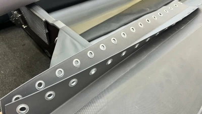 Двойная люверсная лента для лодок ПВХ  Шаг люверса 5 см (Темно-Серый) 200см купить по выгодной цене 4 400 руб. RiverHunter в магазине bummart.ru