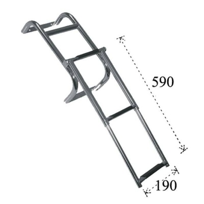 Трап складной 3 ступени, 190х 590 мм (кормовой) купить по выгодной цене 13 264 руб. CIM в магазине bummart.ru
