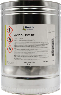 Бостик Виникол 1520 (Bostik Vinycol 1520) 500мл. Основан на полиуретане (с добавлением воска) в органическом растворителе. Он может наноситься кистью и быстро сохнет. Виникол 1520 дает прочный шов с высоким сопротивлением воде, влажности и т.д. и особенно