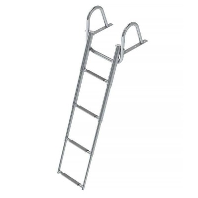 Трап телескопический с поручнем 4 ступени (серые ступени) купить по выгодной цене 21 132 руб.  в магазине bummart.ru