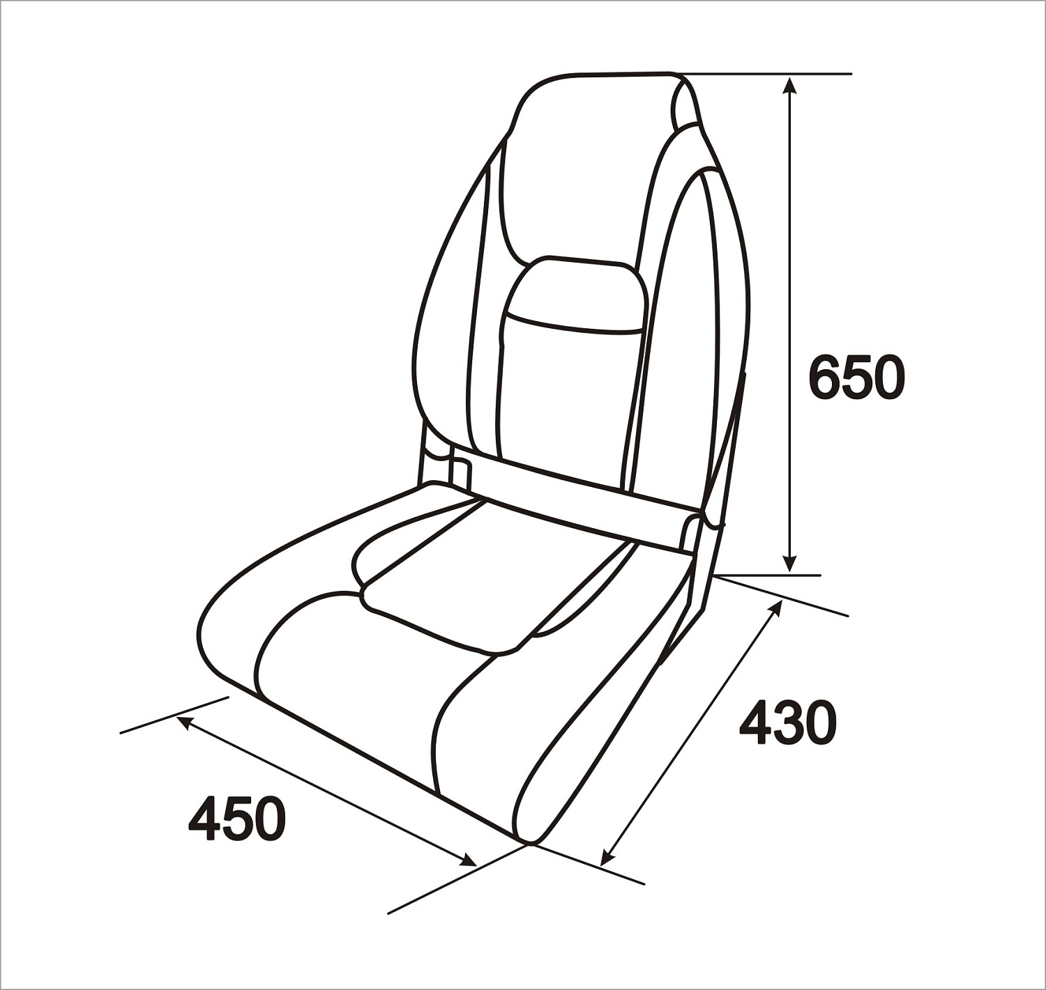 Кресло premium high back