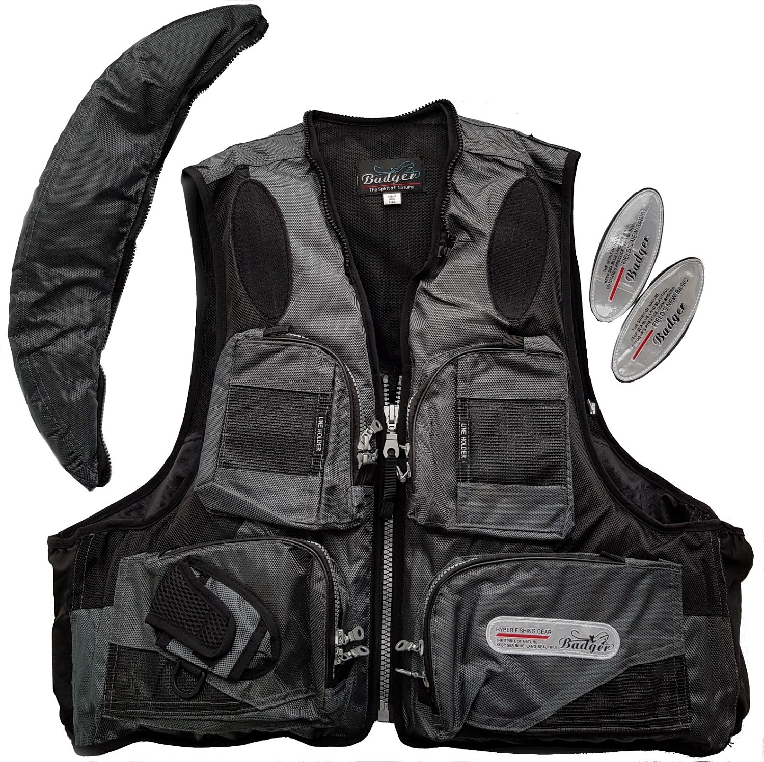 Жилет рыболовный (плавающий) Aqua Sport Grey купить по выгодной цене 5 470 руб. Aquaz в магазине bummart.ru