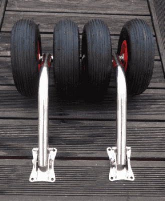 Транцевые колеса усиленные для лодок с дном низкого давления