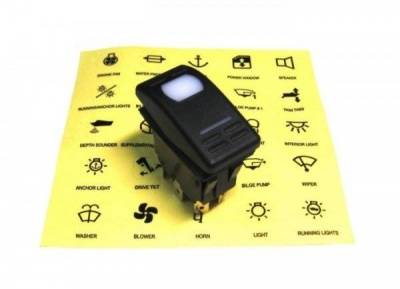 Трехпозиционный выключатель(вкл/выкл/вкл)