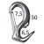 Карабин-крюк пружинный 50мм купить по выгодной цене 325 руб. Homer в магазине bummart.ru