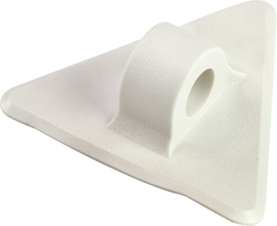 Крепление леера треугольное, белое купить по выгодной цене 140 руб.  в магазине bummart.ru
