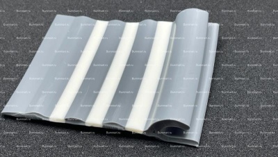 Привальный брус 90мм трех полосный (Серо-Белый)