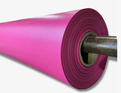 Ткань тентовая ПВХ 650гр/м2 Розовый рулон 65м | BuMMart.ru