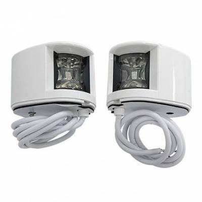 Огни бортовые светодиодные 38х55 мм, белый корпус | BuMMart.ru