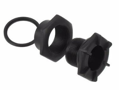 Клапан сливной транцевый (черный)