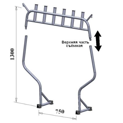 Тарга троллинговая д.32мм на слань НЛ АМГ5 | BuMMart.ru