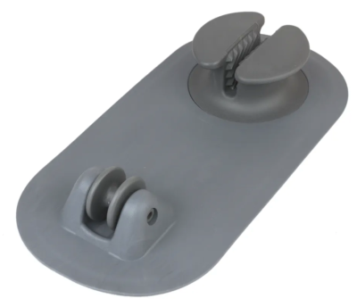 Якорный рым с роликом / роульсом для лодки ПВХ, 250х125мм, для шнура / фала диаметром 3-8мм, черный