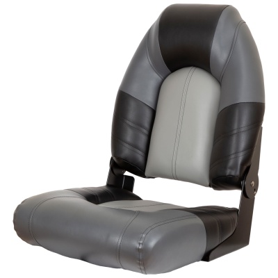 Поворотное кресло в лодку Fisherman (Графит-Серый-Черный) | BuMMart.ru