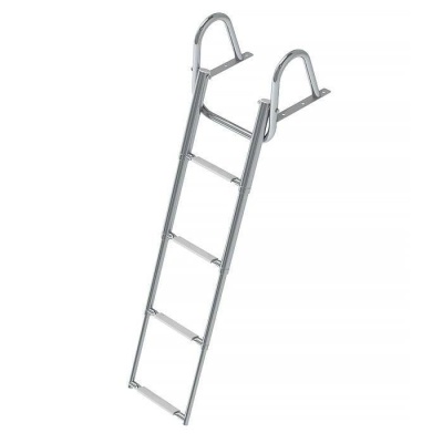 Трап телескопический с поручнем 4 ступени (белые ступени) купить по выгодной цене 0 руб.  в магазине bummart.ru