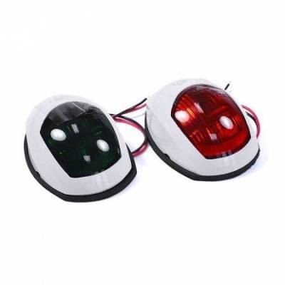 Огни бортовые светодиодные 95х60 мм, белый корпус | BuMMart.ru