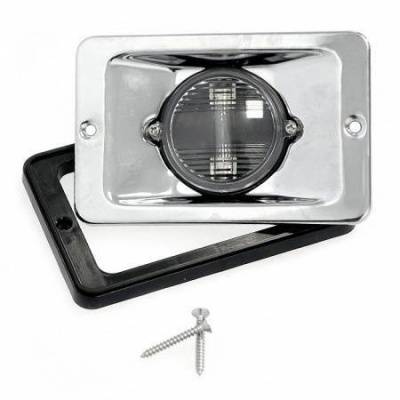 Огонь кормовой 130х86 мм, хромированный корпус | BuMMart.ru