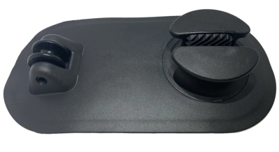 Якорный рым с роликом роульсом для лодки ПВХ, 250х125мм, для шнура/фала диаметром 3-8 мм (Комплект с клеем)