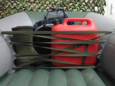 Люверсная перегородка носовой части лодки (Серая)