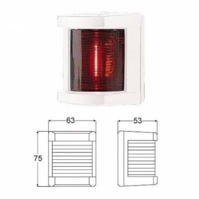 Огонь бортовой красный 75х63х53 мм белый корпус купить по выгодной цене 5 205 руб. Hella marine в магазине bummart.ru