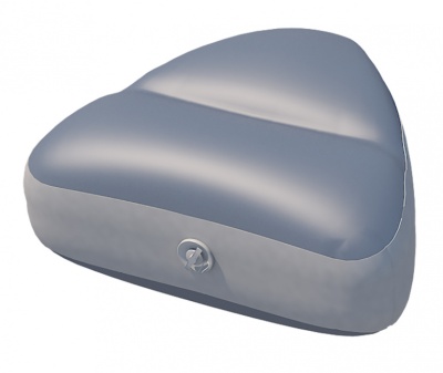 Надувное сиденье в нос лодки 61х47х22 см (Серое) | BuMMart.ru