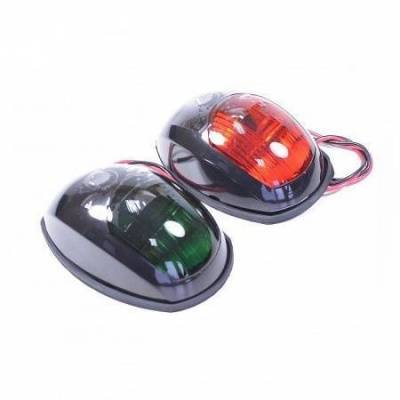 Огни бортовые светодиодные 95х60 мм, черный корпус | BuMMart.ru